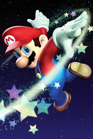 super mario wallpaper. Super Mario Galaxy iPhone