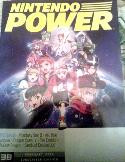 Phantasy Star Zero Nintendo Power Cover