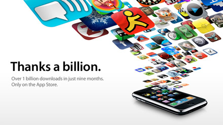 1 Billion Apps Downloaded from the Apple Apps Store