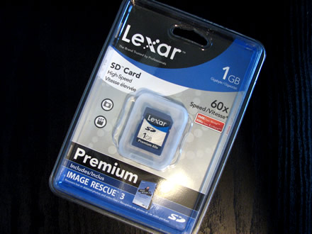 Lexar 1GB SD Card