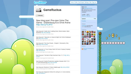 GameRuckus.com Twitter Background