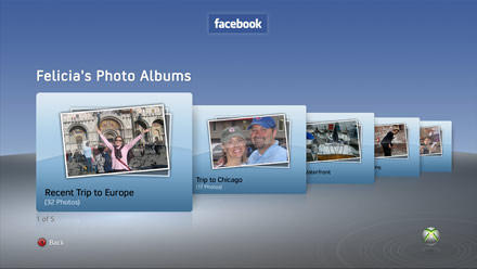 Facebook on Xbox 360 - Felicia’s Photos
